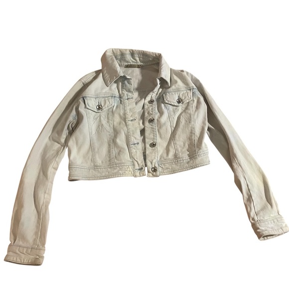 Jackets & Blazers - Women's Cream White Denim Jacket